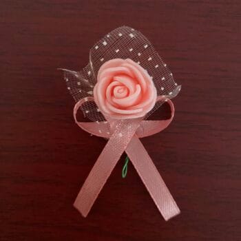 cocarede/ flori de pus in piept rose gold