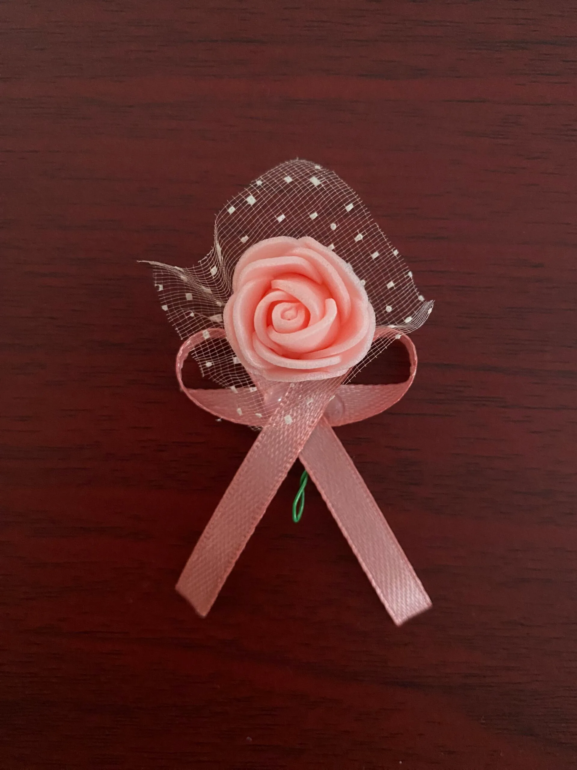 cocarede/ flori de pus in piept rose gold