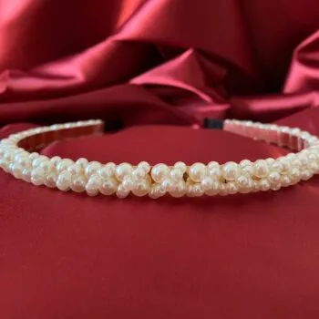 coronite domnisoare de onoare - auriu coronite cu perle cordelute cu perle accesorii de par coronite nunta