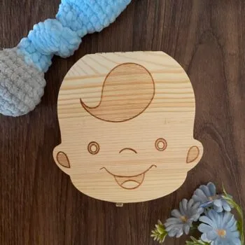 cutie dintisori de lapte - baieti cutie din lemn pentru dintisori cutie baieti cadou bebelusi